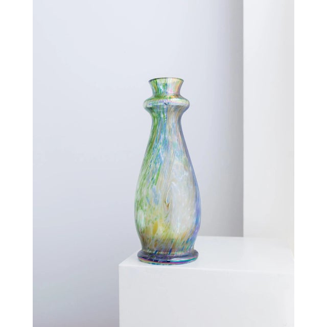 Multicolored Murano Glass Vase, 1970s For Sale - Image 10 of 11