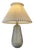 Art Deco Grey Ice Flower Glass Table Lamp by Jacob E. Bang for Holmegaard, 1920s For Sale