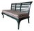 1970’s Hollywood Regency Green Painted Loveseat / Settee For Sale
