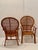 Bamboo & Rattan Fan Back Arm Chairs -A Pair For Sale - Image 4 of 10