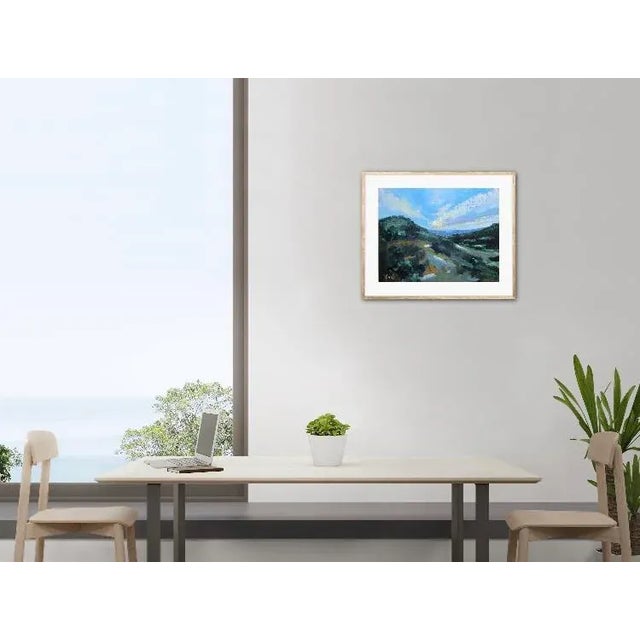 Quiet Places & Desertscapes — Desert Sunset Original oil painting by Haas, 18 x 14 unframed on canvas panel, signed....