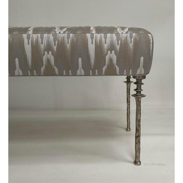 2020s White Bronze Organic Form Bench, Sorgue Bench For Sale - Image 5 of 15