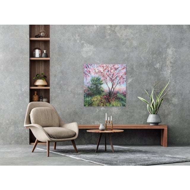 Kimberly Blackstock’s “And So We Danced” brings together the softness of a blooming landscape with the dimensional beauty...