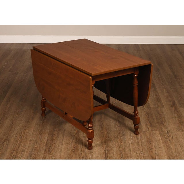 Brown Traditional Maple Expandable Drop Leaf Gateleg Dining Table For Sale - Image 8 of 18
