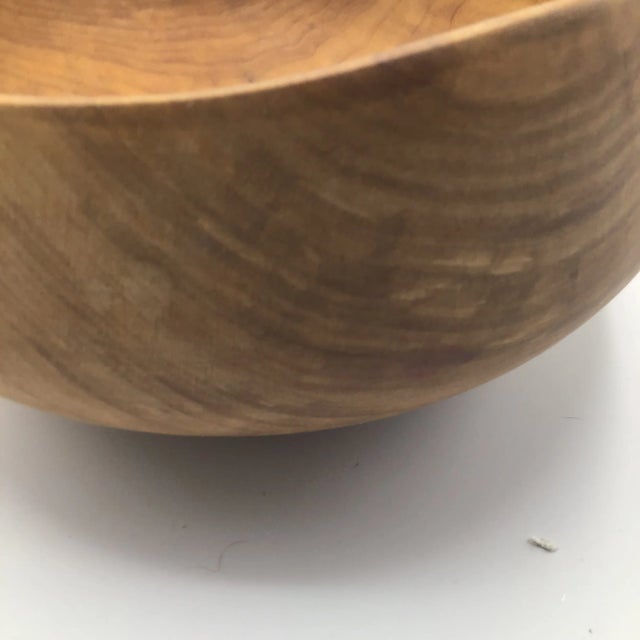 Oblong Signed Lloyd Big Leaf Maple Serving Bowl For Sale - Image 11 of 13