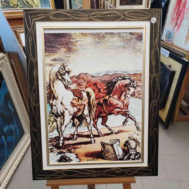 Giorgio De Chirico, Untitled, Silkscreen, Framed For Sale - Image 10 of 10