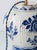 Large Blue and White Hand-Painted Table Lamp with New Terracotta Silk Lampshade from Royal Delft, 1948 For Sale - Image 13 of 16