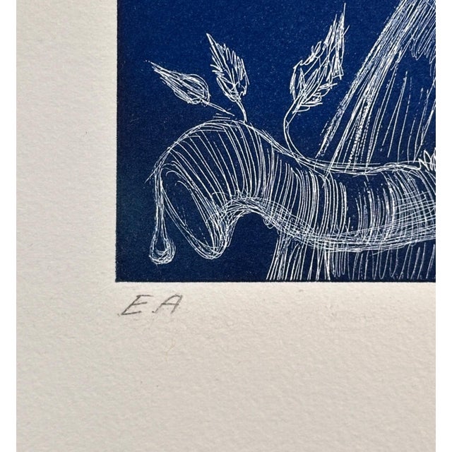 1968 Dali La Petite Chouette 2 Hand Signed Numbered Etching Rare Surreal Art For Sale - Image 4 of 5