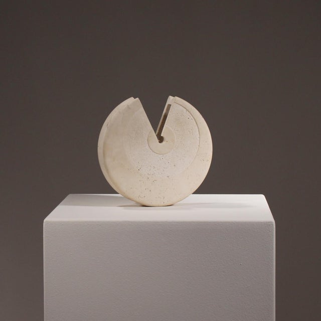 Travertine Vase by Pier Alessandro Giusti and Egidio Di Rosa for Up and Up, Italy, 1970s, in Very Good conditions....