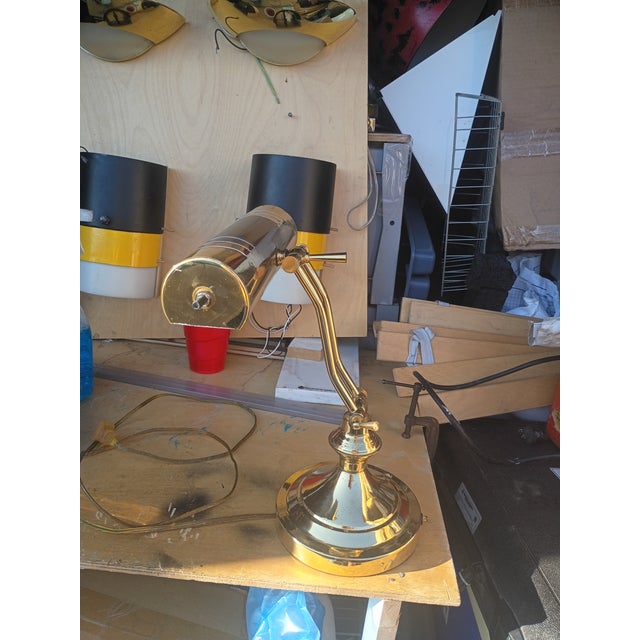 Vintage Brass Banker /Piano Lamp For Sale In San Diego - Image 6 of 6