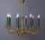 2000 - 2009 Empire Brass Ten-Arm Chandelier, France, 1970 For Sale - Image 5 of 16
