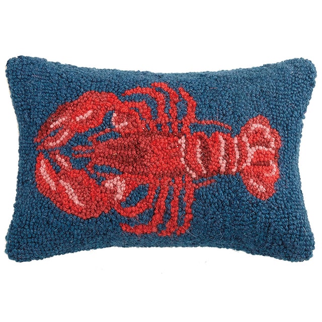 Contemporary Lobster Hook Pillow, 8" x 12" For Sale - Image 3 of 3