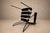 Black Three Armchairs in Ebonized Wood & Metal With Loose Cushion, Carlo Hauner, 1950s For Sale - Image 8 of 18