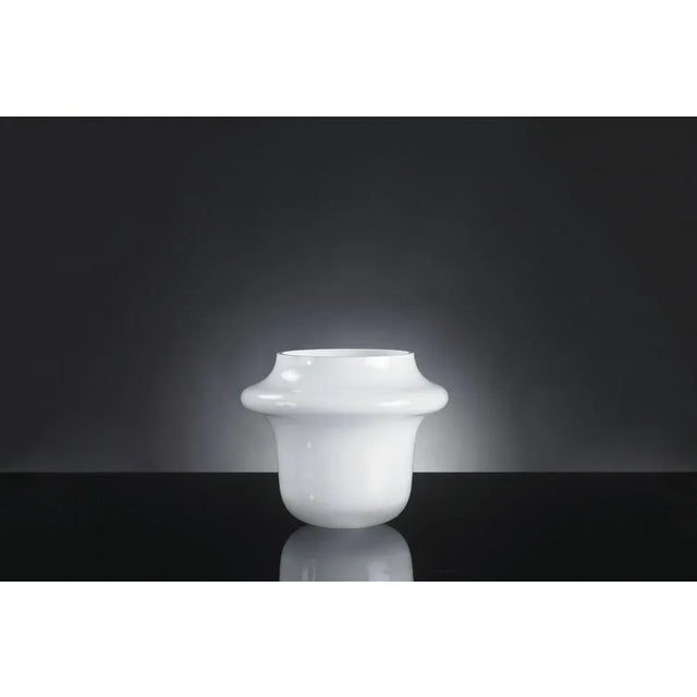 Contemporary White Glass Atollo Bowl from VGnewtrend For Sale - Image 3 of 3