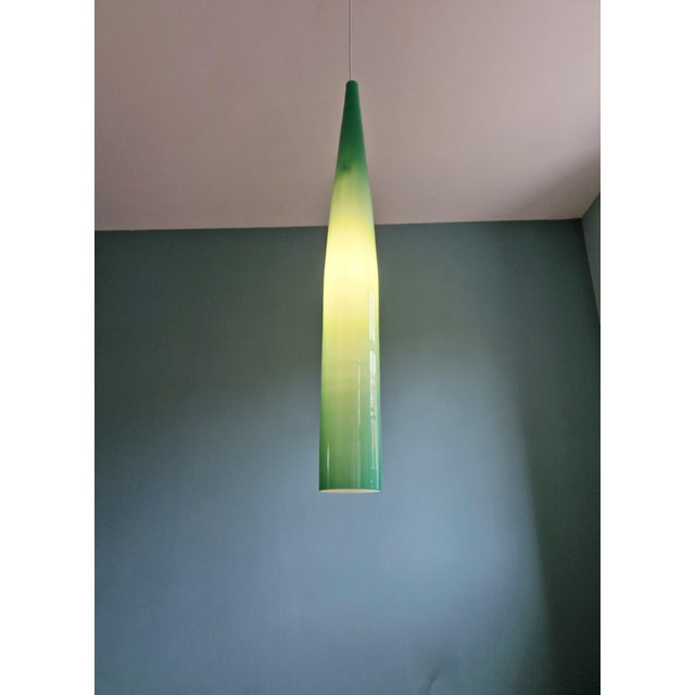 Green and Blue Murano Glass Suspensions by Alessandro Pianon for Vistosi, 1960s, Set of 3 For Sale - Image 10 of 18