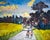 Linda Clerget, Sun on the Countryside, Oil, Framed For Sale - Image 7 of 12