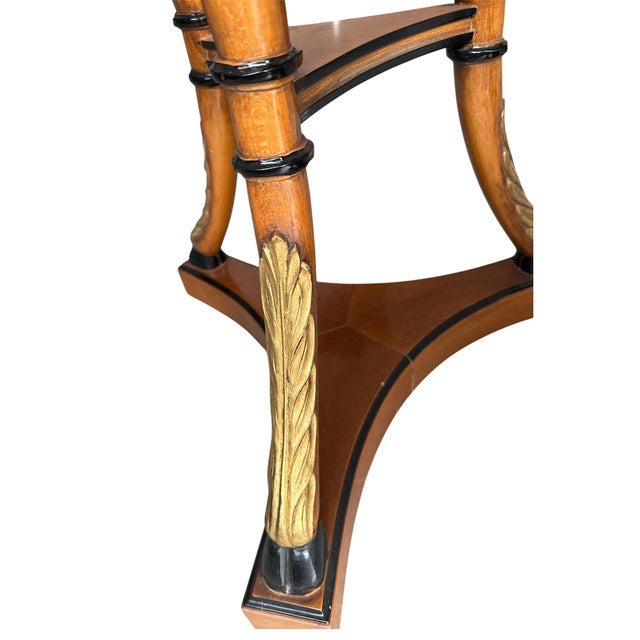 Neoclassical 1960s Neoclassical-Style Tripod Accent Table With Marble Top For Sale - Image 3 of 9