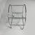 Italian Modern Cart in Steel and Glass with Casters, 1970s For Sale - Image 4 of 15