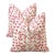Pink Abstract Animal Print Two-Sided 22" Down Pillows - A Pair For Sale