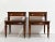 Mid 20th Century Mid Century Mahogany Leather Top Side Tables by Mersman - A Pair For Sale - Image 5 of 11