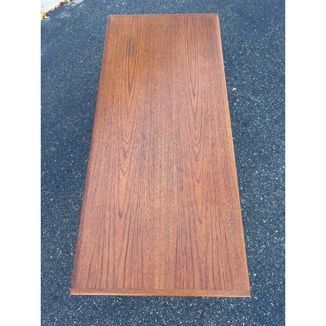Vintage Mid Century Modern Teak Coffee Table For Sale - Image 10 of 12