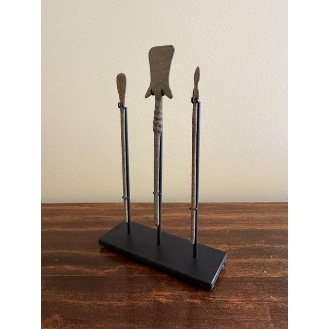 15th Century & Earlier Collection of Three Ancient Roman Bronze Medical Instruments on Custom Museum Mounts For Sale - Image 5 of 9
