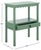Contemporary Heaven Scalloped Low Drawer Accent Table in Sage Green For Sale - Image 3 of 10