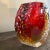 1960s 1960s Mandruzzato Mid-Century Modern Red and Yellow Sommerso Murano Glass Vase For Sale - Image 5 of 7