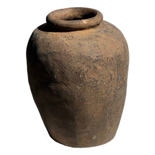 Borneo Vase in Beige Terracotta, 1980s For Sale