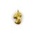 Vintage 22k Gold Nugget Pendant With Pac-Man Resemblance For Sale In Los Angeles - Image 6 of 10