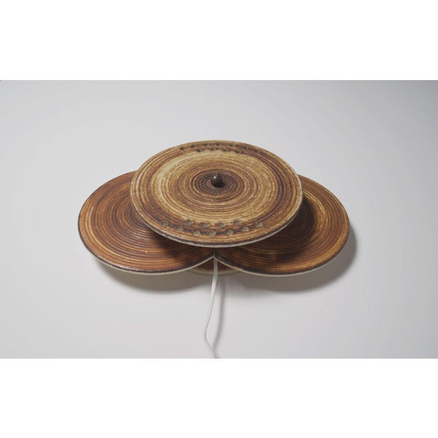 Danish Ceramic Model 1103 Wall Lamp by Axella Stentøj, 1970s For Sale - Image 3 of 9
