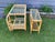 Mid-Century Modern 1950s Mid Century Bamboo and Rattan Bar Cart Trolley - Set of 2 For Sale - Image 3 of 12