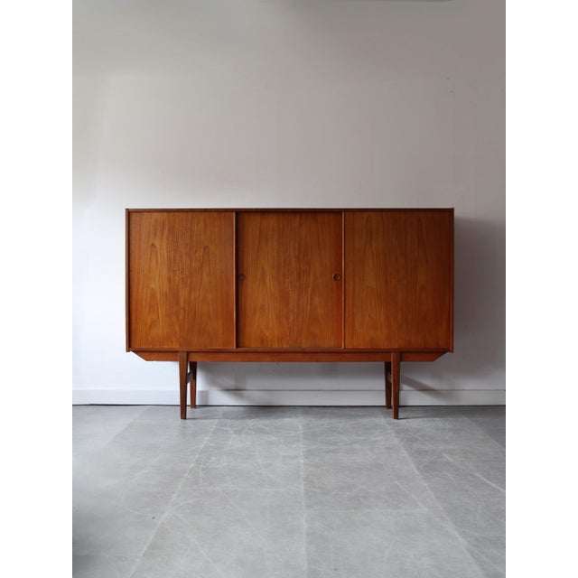 Vintage Danish Highboard in Teak, 1960s For Sale - Image 13 of 13