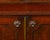 English 19th Century Mahogany Bookcase with Glass Doors and Carved Rosettes For Sale - Image 10 of 12