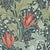 Morris & Co. Lent Lily Wallpaper in Indigo/Madder For Sale