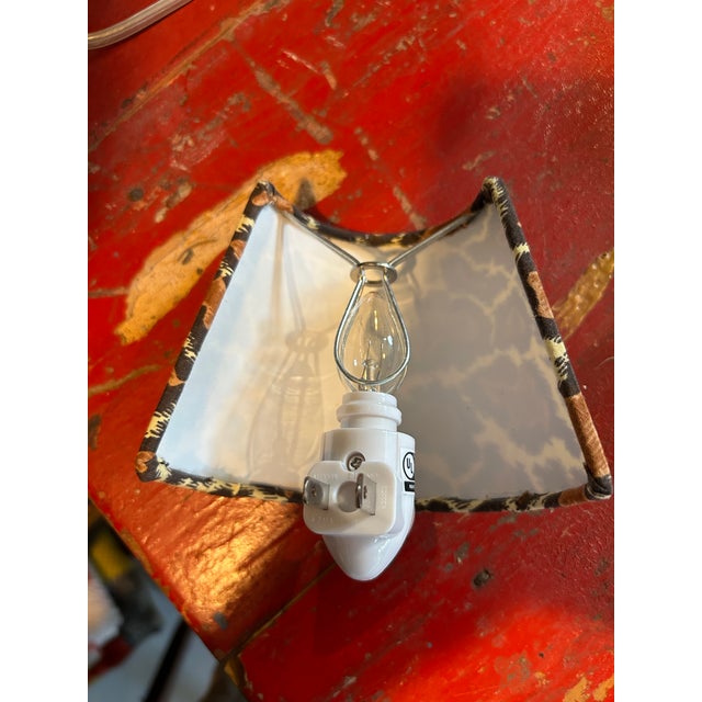 Transitional Leopard Print Nightlight For Sale - Image 3 of 4