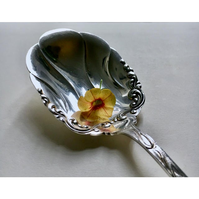 American Silver Sp Co. Silver Berry Spoon Circa 1900 For Sale - Image 10 of 17