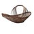 Mid-Century Modern Sculptural Woven Bamboo Canoe Basket 21" For Sale - Image 10 of 11