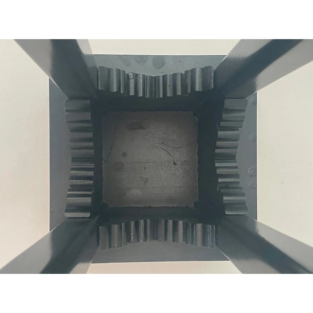 Black Carved Ebonized Maison Jansen Style Side Tables -A Pair For Sale - Image 8 of 13