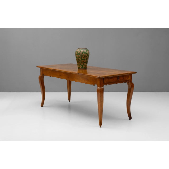 Cherrywood Dining Table, 1880s For Sale - Image 3 of 11
