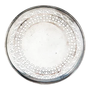 Mid 20th Century Silver Plated Pierced Footed Serving Tray