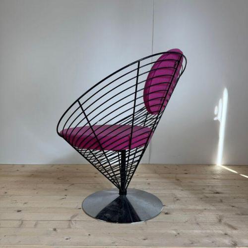 Wire Cone Chair by Verner Panton, 1960 For Sale - Image 4 of 6
