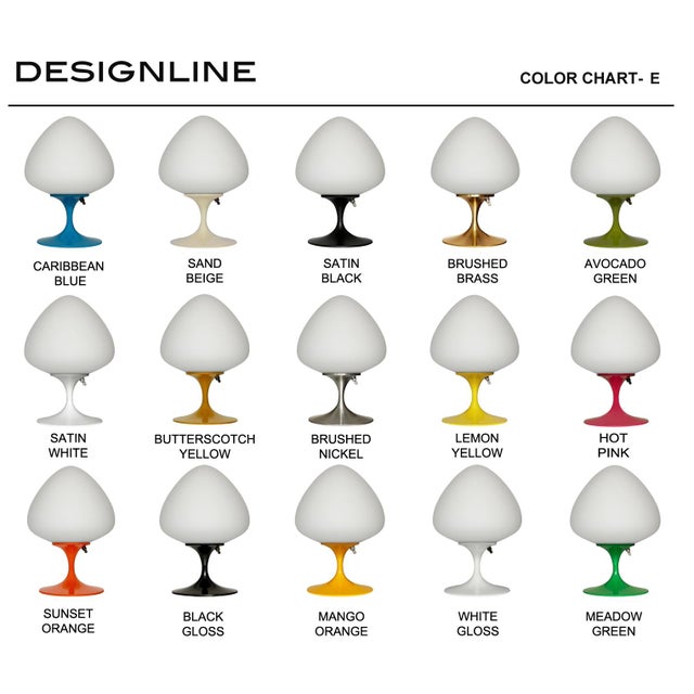 2020s Stemlite Table Lamp by Designline in Brushed Brass - Mid Century Retro Style For Sale - Image 5 of 5