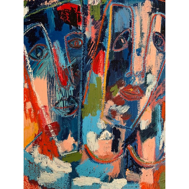 "Just Us" is a small format, bright contemporary mixed media painting by Hudson Valley artist Monica Shulman. Monica...