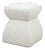 Cusi Pouf in White Cotton Mohair from Kabinet For Sale