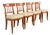 Kindel Furniture Regency Solid Cherry Wood Klismos Dining Chairs, Set of Four For Sale