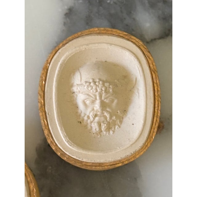 Antique Italian Grand Tour Plaster Intaglios - Set of 6 (Group #5) For Sale - Image 4 of 11