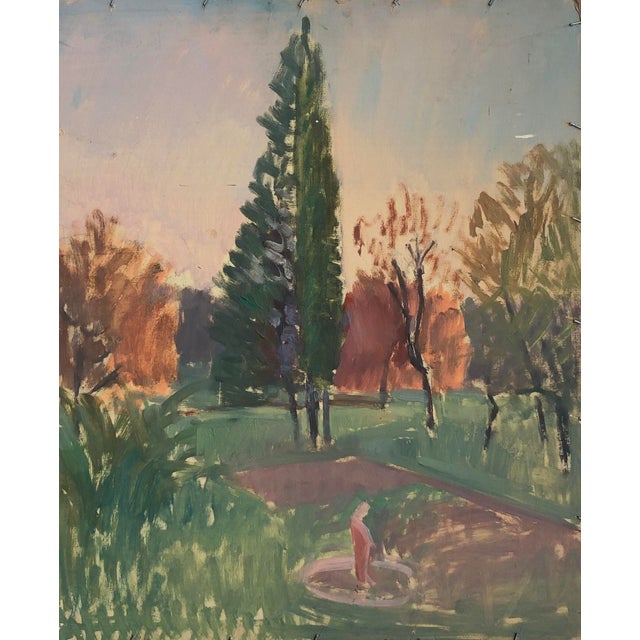 Roger Fiaux, L'arve, Oil on Cardboard, Framed For Sale - Image 9 of 11