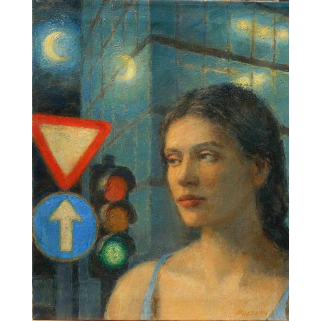 Aurelio Bulzatti, Ingorgo, Original Oil Painting, 2018 For Sale - Image 4 of 4