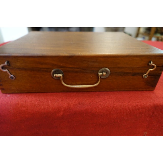 Vintage Painters Case in Wood, 1930s For Sale - Image 9 of 9
